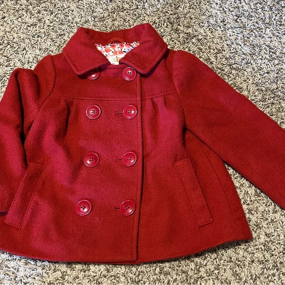 Circo Red Pea Coat for Kids
